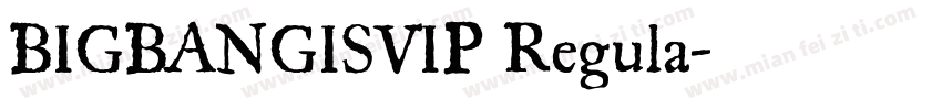 BIGBANGISVIP Regula字体转换